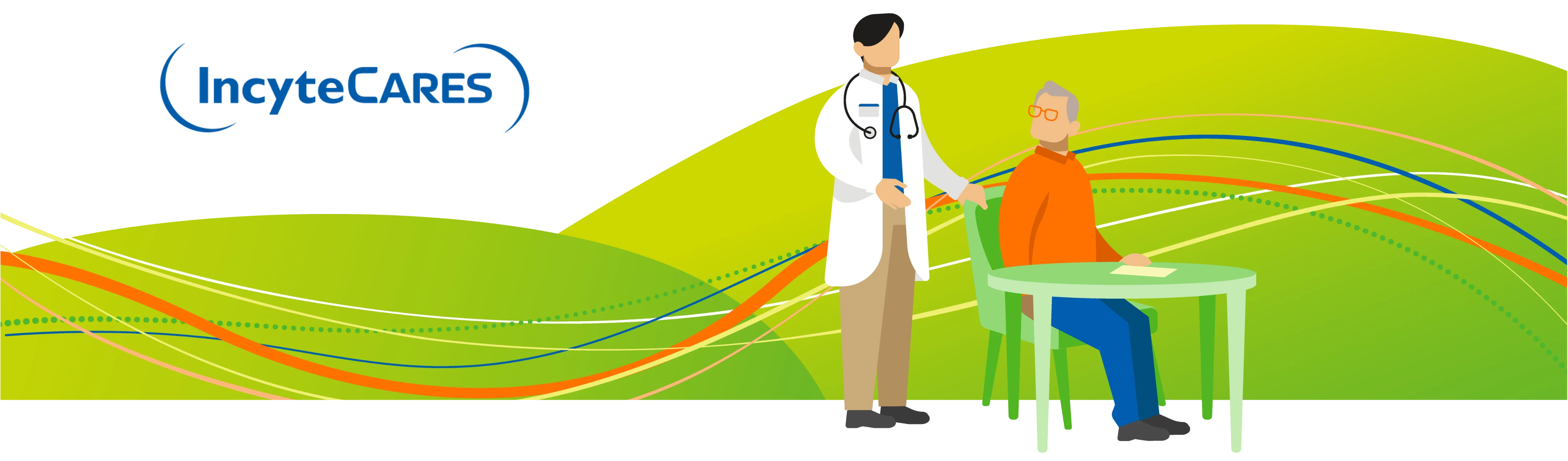 IncyteCARES logo.