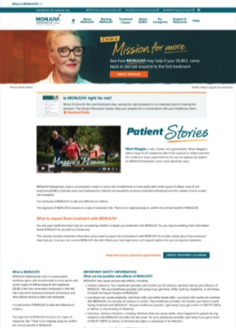 MONJUVI Patient Website